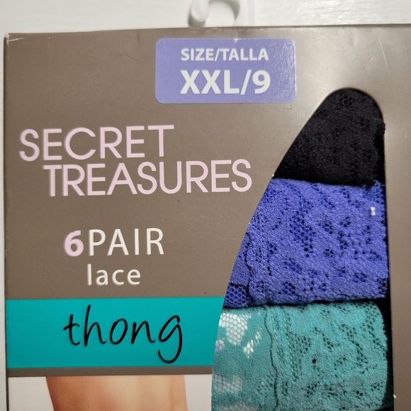 Reebok 4pk Seamless & Secret Treasures 6pk Lace Thongs - Picture 12 of 16